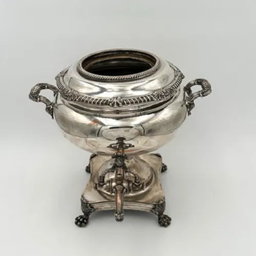 Elegant Late Victorian Silver-Plated Hot Water Urn / Samovar, Circa 1890