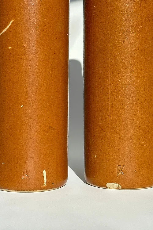 Antique 19th Century Salt-Glazed Stoneware Bottle with Maker’s Mark