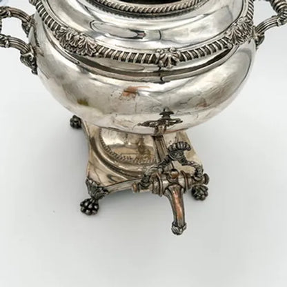 Elegant Late Victorian Silver-Plated Hot Water Urn / Samovar, Circa 1890