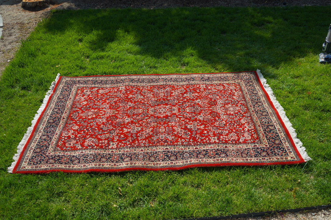 Vintage Persian Kashan-style Area Rug