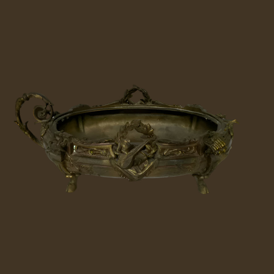 19th Century French Brass Plated Bronze Jardiniere