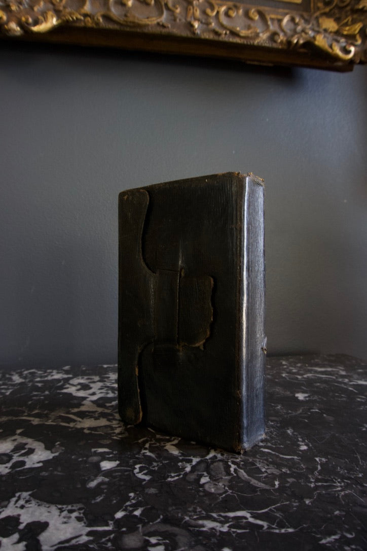 1819 "The Psalms of David" Black Leather Wallet Style Book