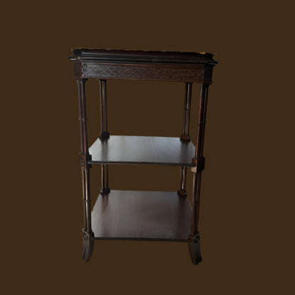 Circa 1870-1890s Victorian Wood Side Table