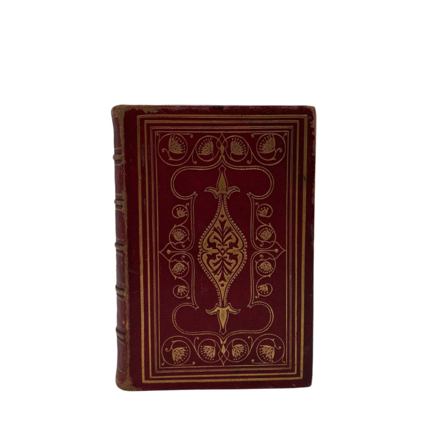 Poetical Works of William Wordsworth 1868 Leather Gift Edition | Classic Poetry Book with Gilt Binding and Engravings