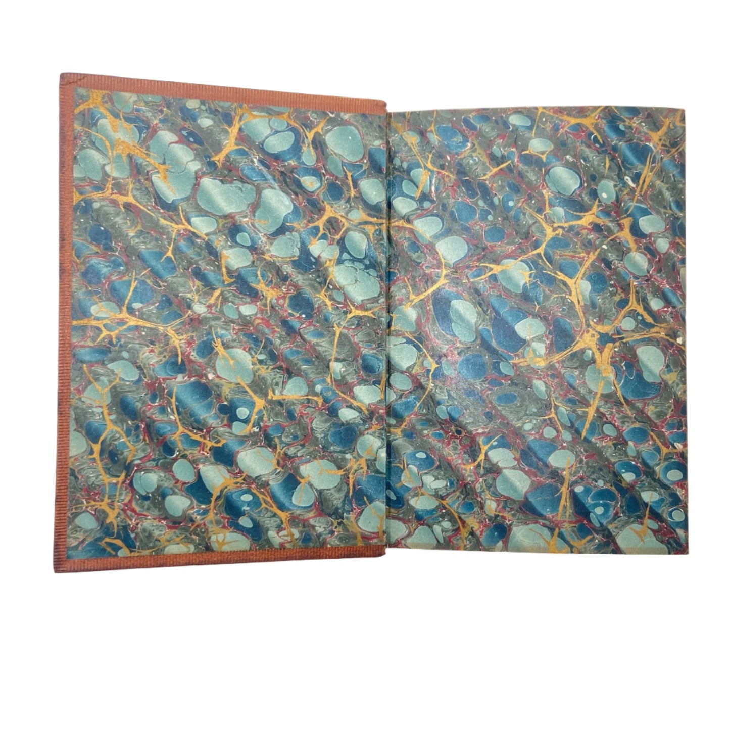 1839 "The Roman Poets of the Republic" Brown Full Leather Book