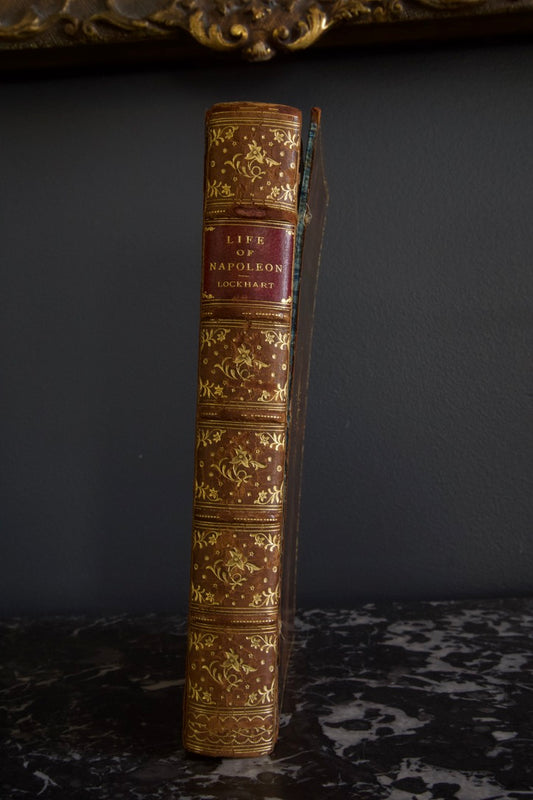 1897 "The Life of Napoleon Buonaparte" Brown Full Prize Binding Leather Book