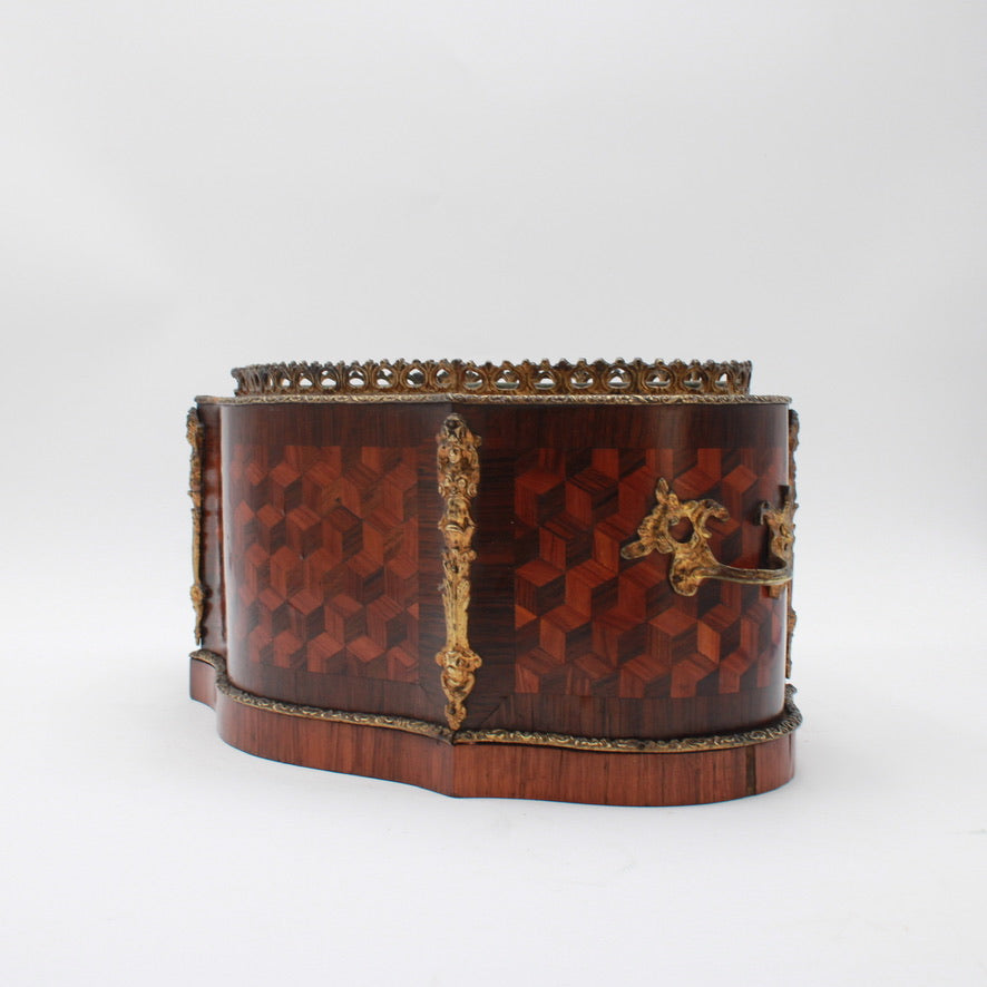 Napoleon III Marquetry & Ormolu Jardinière, Circa 1860–1880