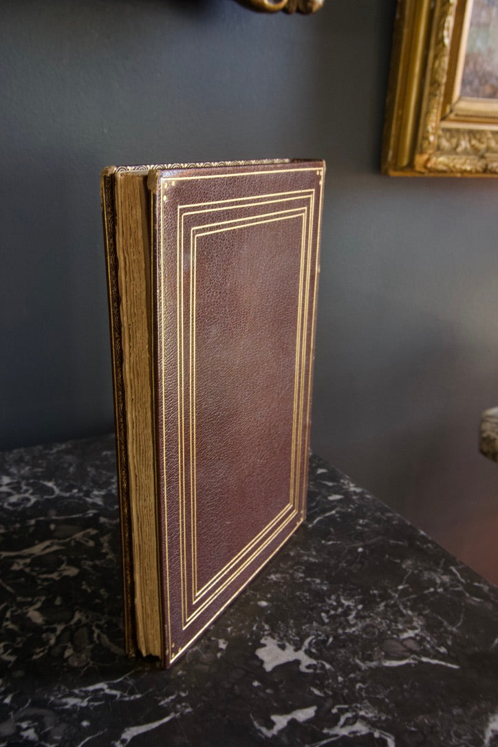 1923 "The Causes for the Loss of the Battle of Waterloo" Fine Binding, Full Leather Book