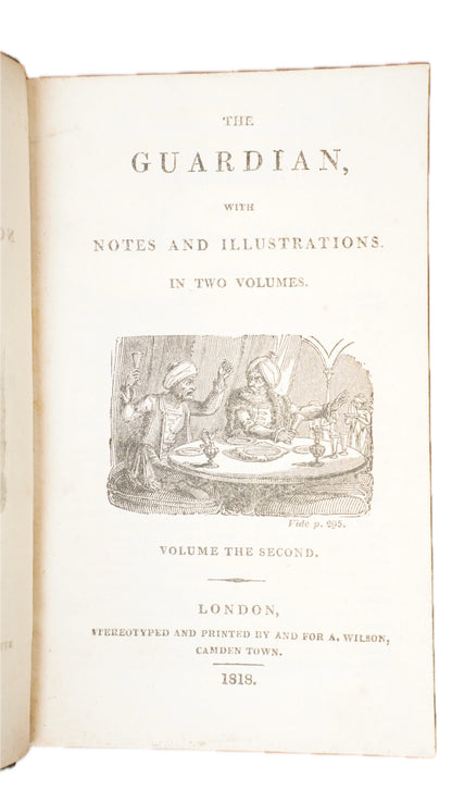 The Guardian Steele Addison 2 Volume Set 1818 Green Morocco
