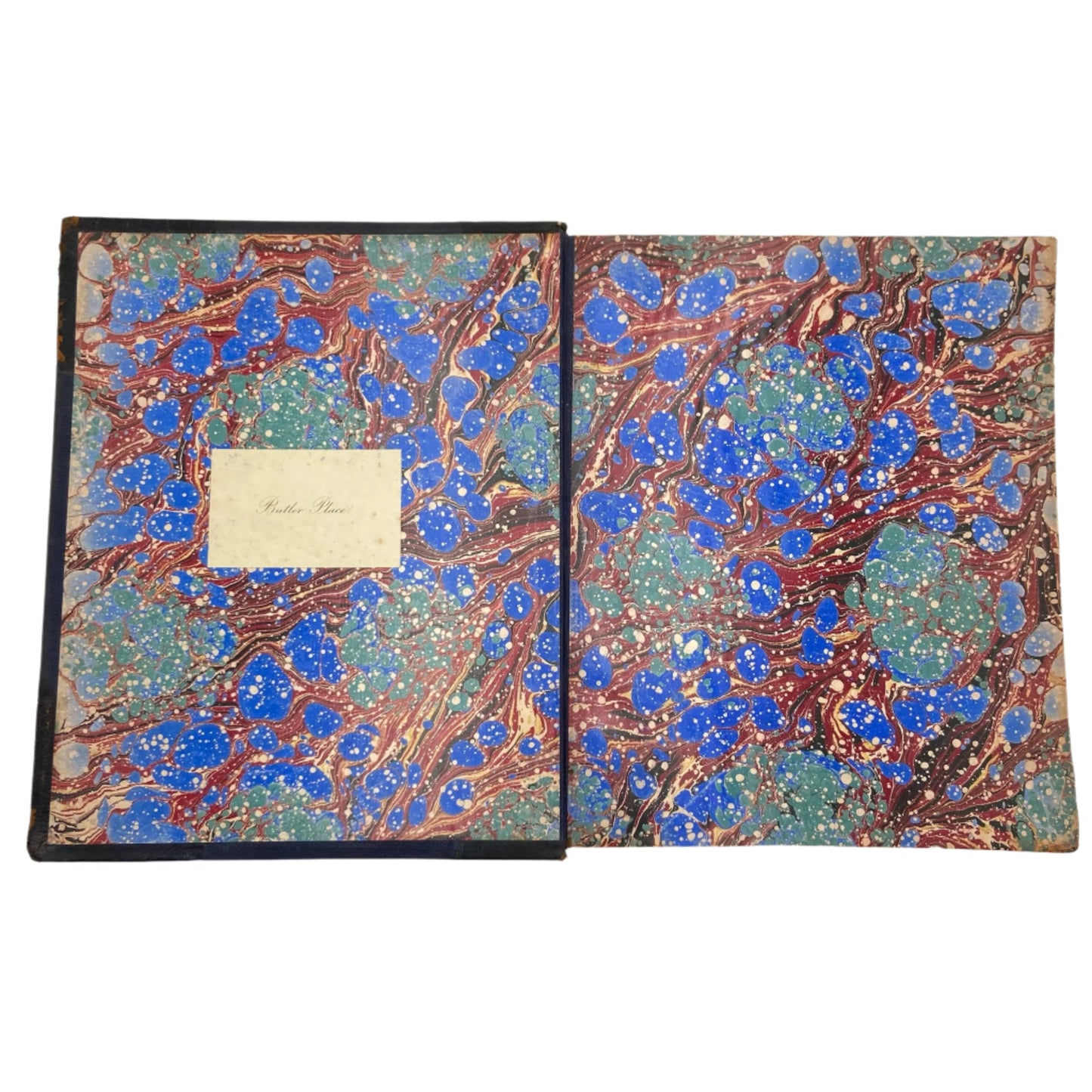 1805 "The History and Antiquities of the Abbey of St. Edmund’s Bury" Half Blue Leather Book