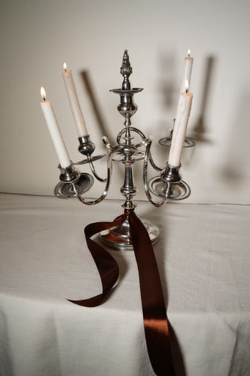 Eureka Silver Co. Quadruple-Plated Five-Arm Candelabrum, c. 1890–1910