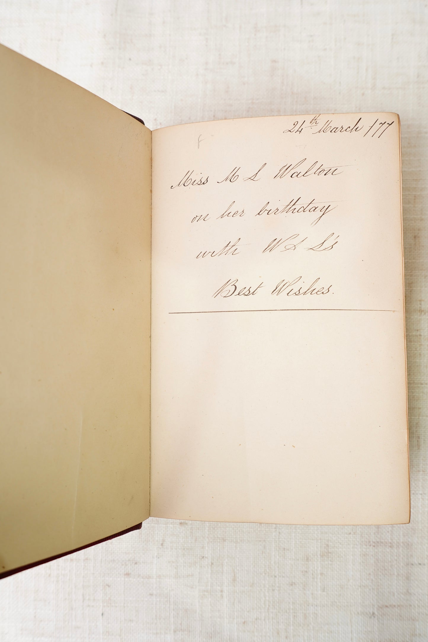 Antique Longfellow Poetry Book Red Leather 1869