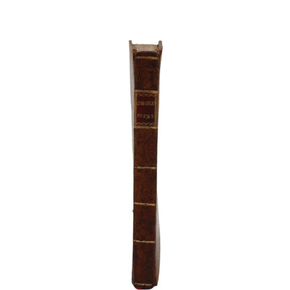 "The Poetical Works of William Congreve" Brown Full Leather Book