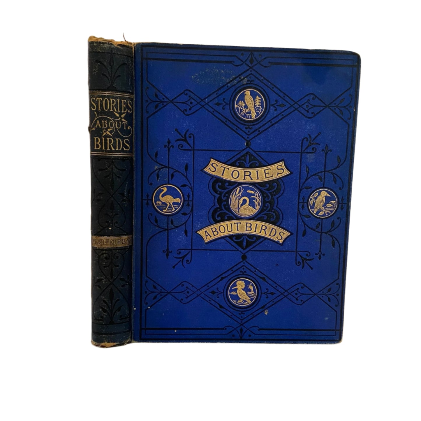 Circa 1870-1880 "Stories About Birds" Dark Blue Cloth Book