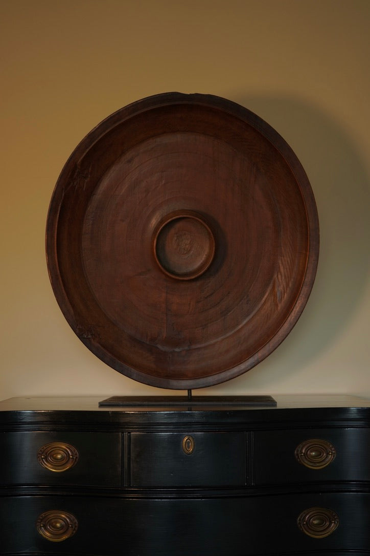 Antique English Carved Oak Sculptural Statement Piece