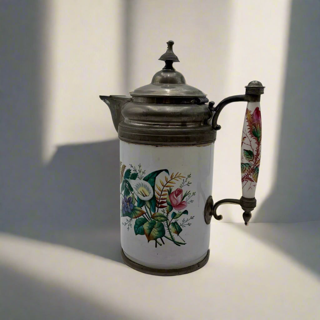 Victorian Porcelain Decorated Teapot