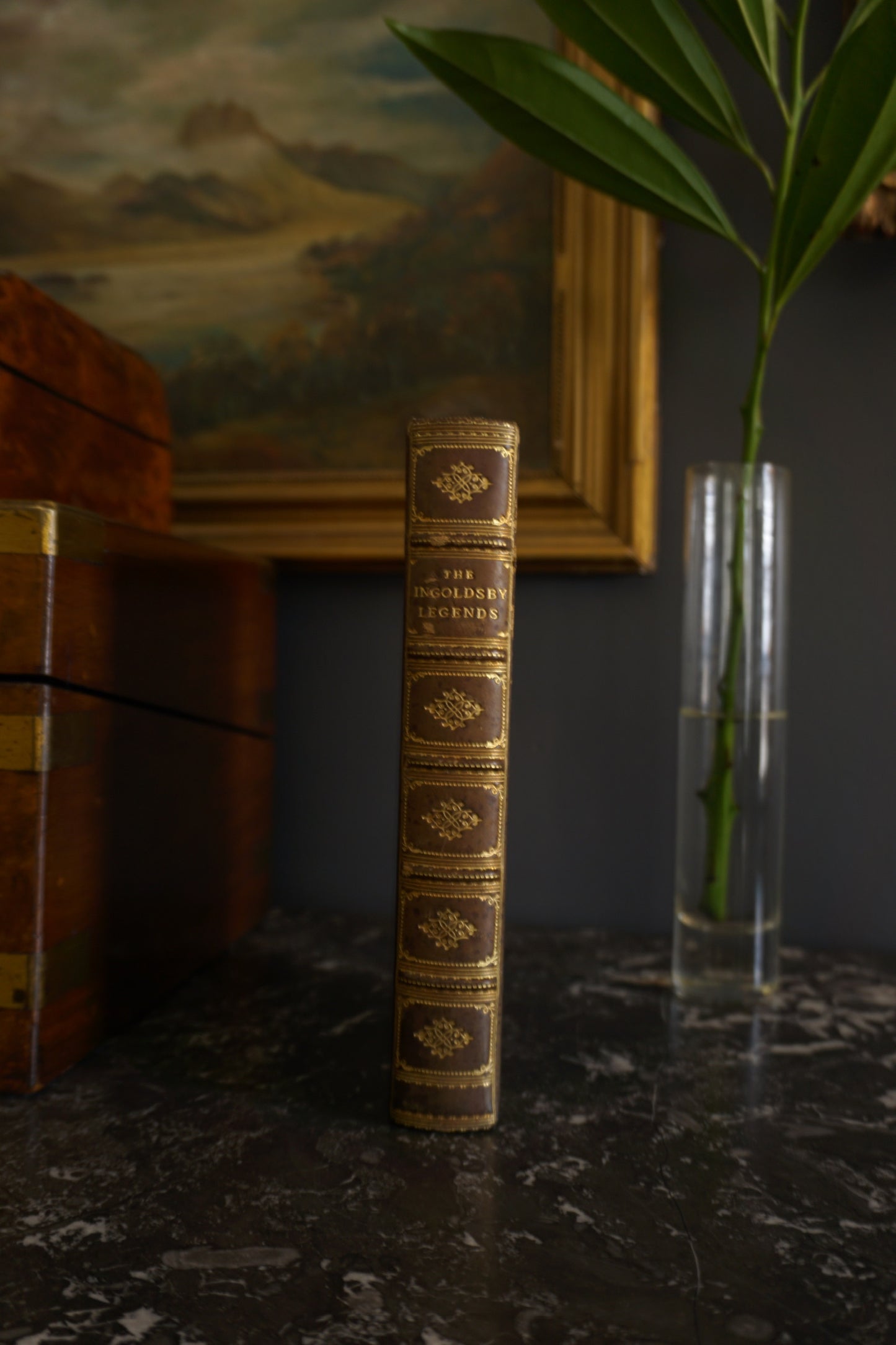 1905 "The Ingoldsby Legends" Blue Full Leather Prize Binding Book