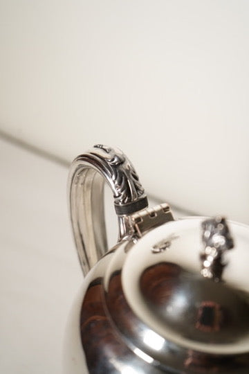 Early 20th Century Silver Plated Georgian Revival Teapot by Home Decorators Inc.