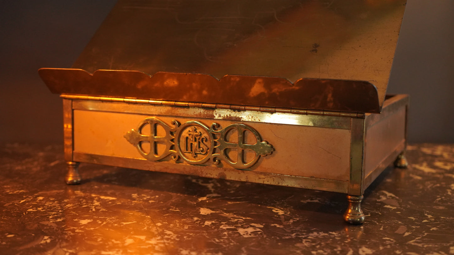 Antique Brass Adjustable Bible Book Stand