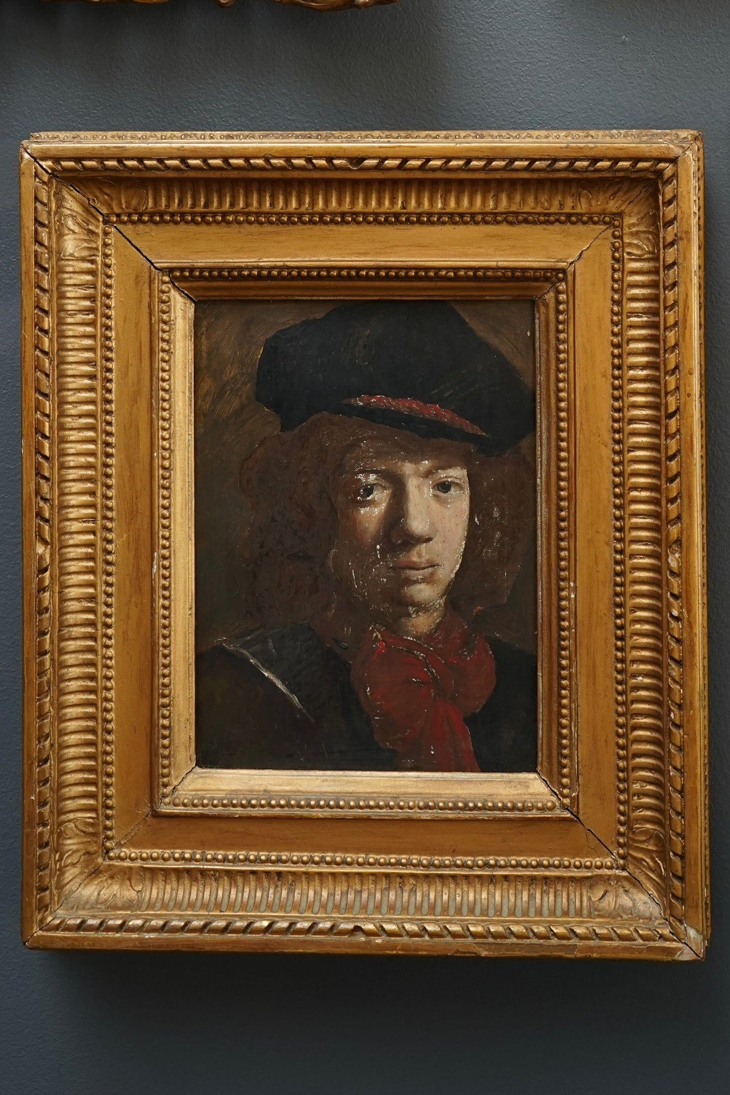 1930 Slade School Portrait Study After the Old Masters | Oil on Board by Gordon Hughes