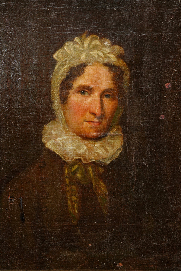 British Portrait of Caroline Gilde Hammond, Oil on Canvas, Circa 1795 to 1835 secondary view