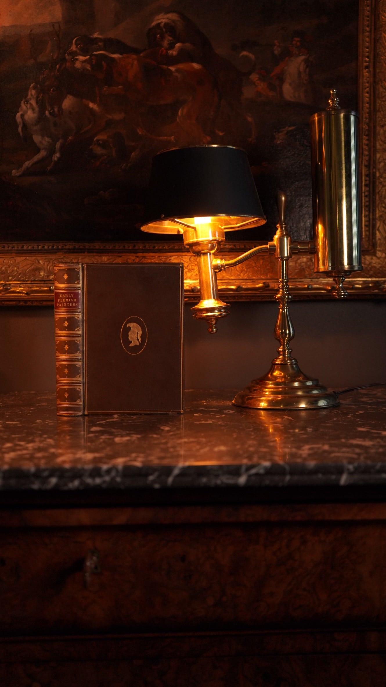 1872 " The Early Flemish Painters: Notices of Their Lives and Works" Full Leather Book