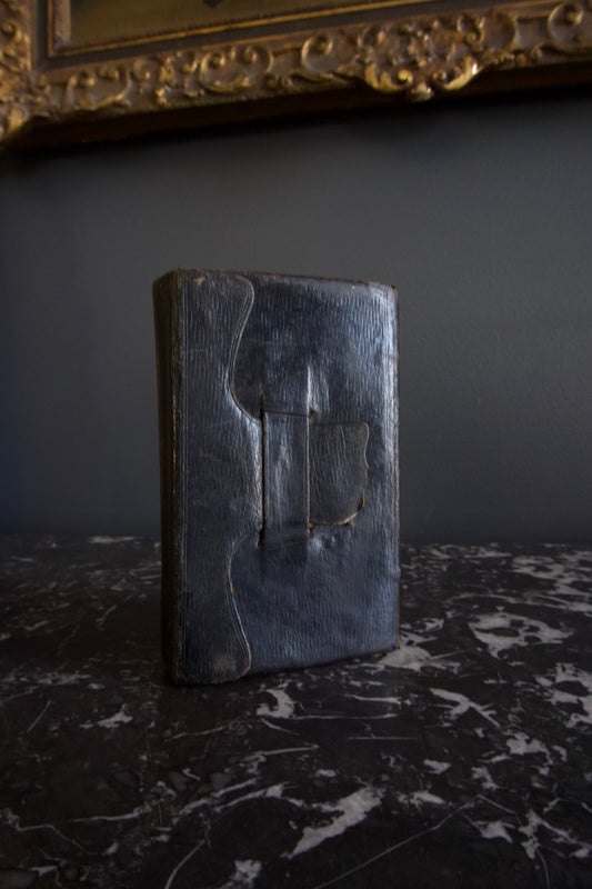 1819 "The Psalms of David" Black Leather Wallet Style Book