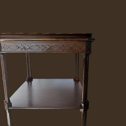 Circa 1870-1890s Victorian Wood Side Table