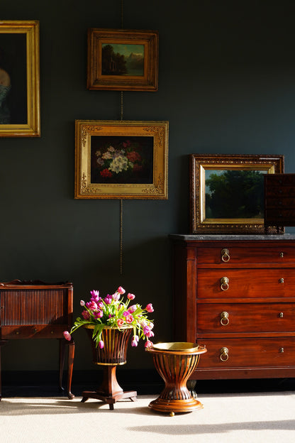 19th Century Continental Floral Still Life, Oil on Canvas Painting