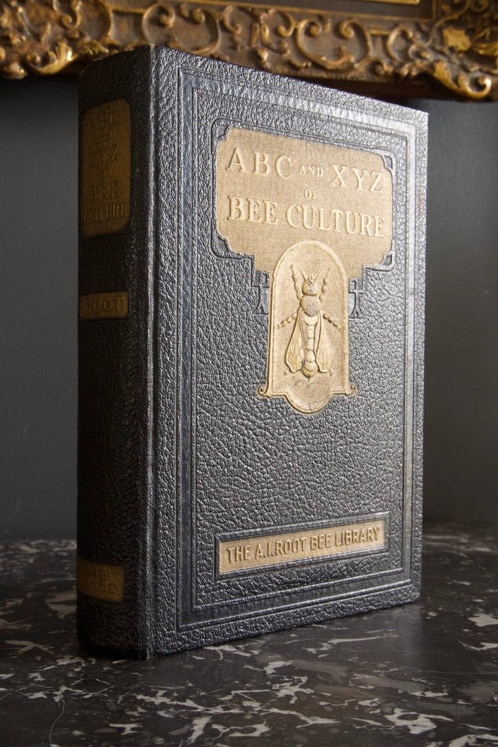 1948 "The ABC and XYZ of Bee Culture" Black Full Leather Book