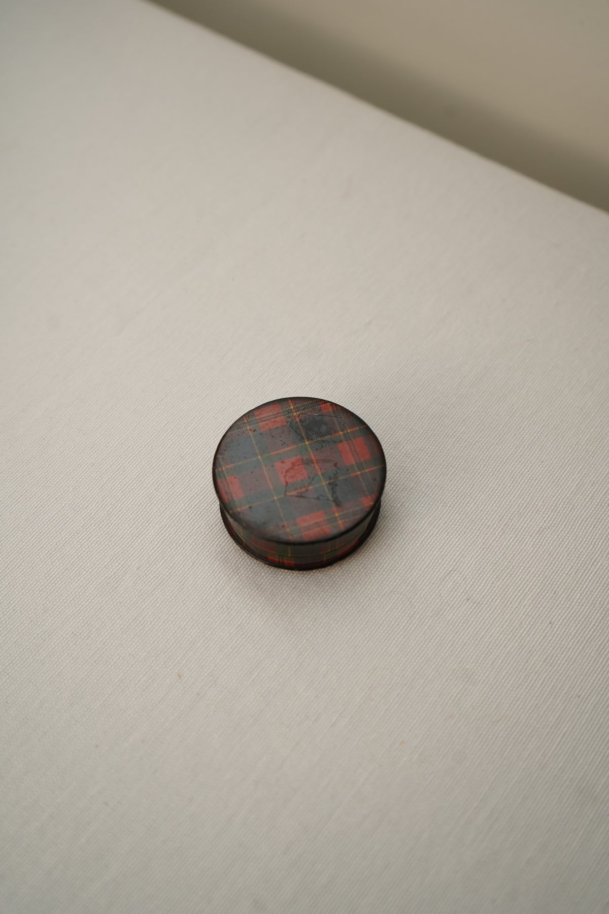 Victorian Scottish Tartanware Stamp Boxes with Queen Victoria Motifs, M'Lean
