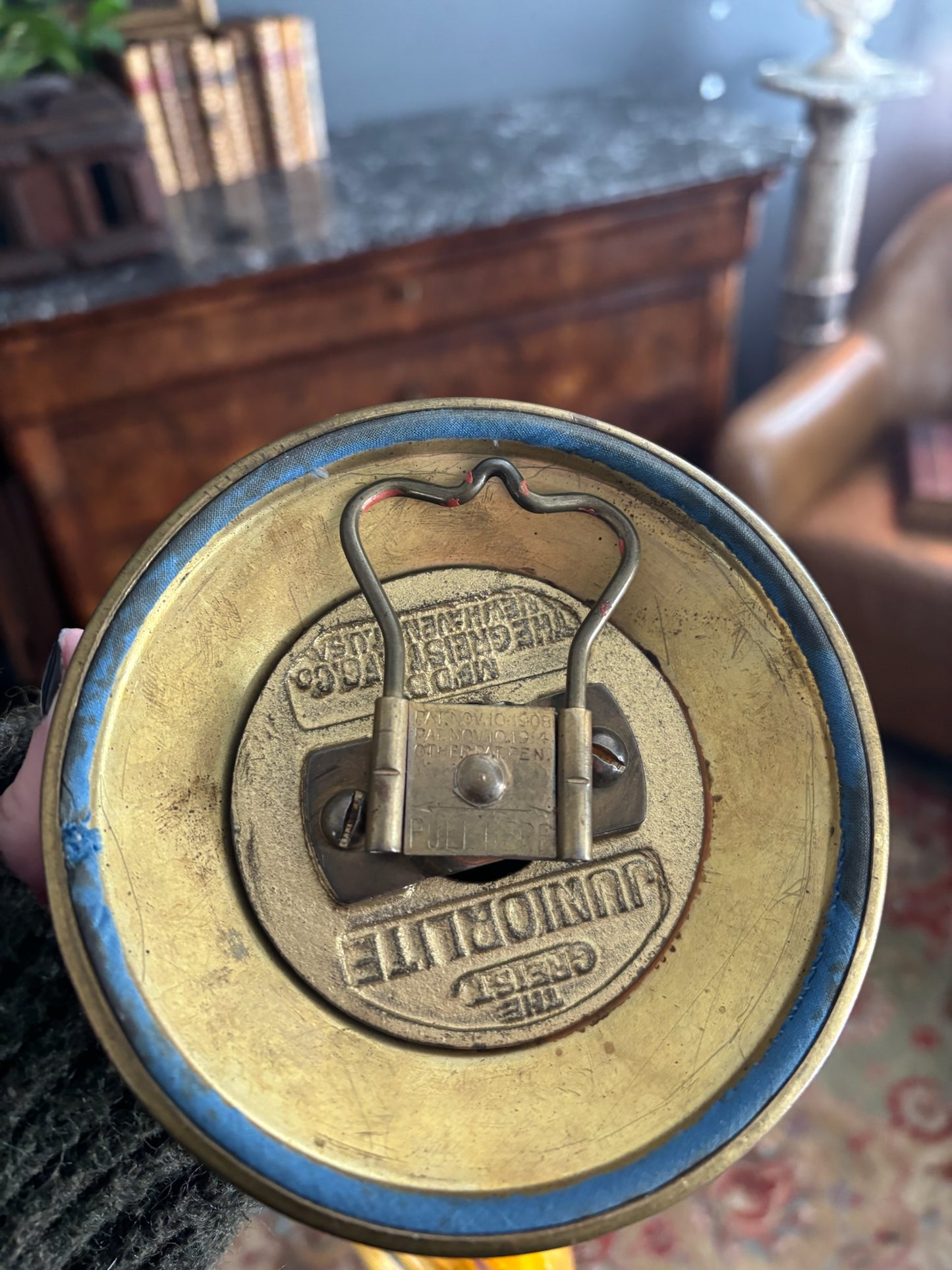 Vintage Cresco “Juniorlite” Brass Wall Sconce, c.1940s–1950s