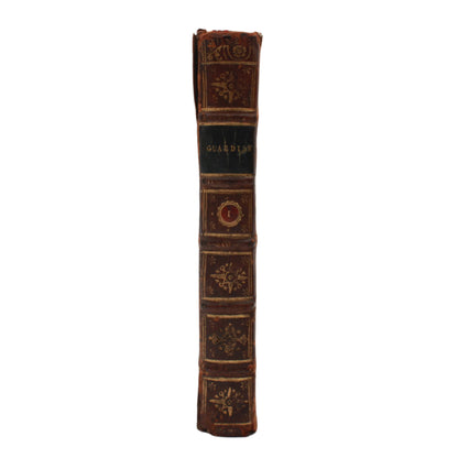 2 Volumes 1726 "The Guardian" Brown Full Leather Books