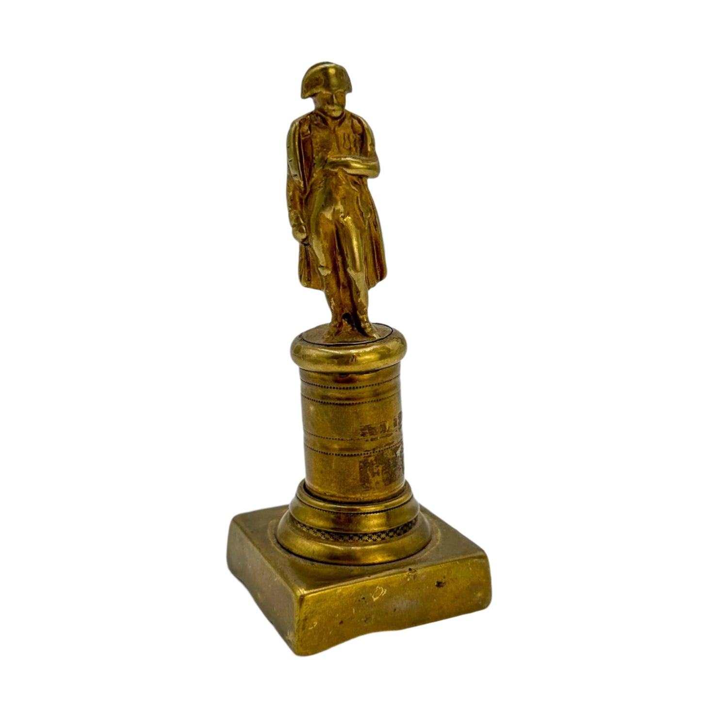 Late 19th Century Miniature Brass Figurine of Napoleon