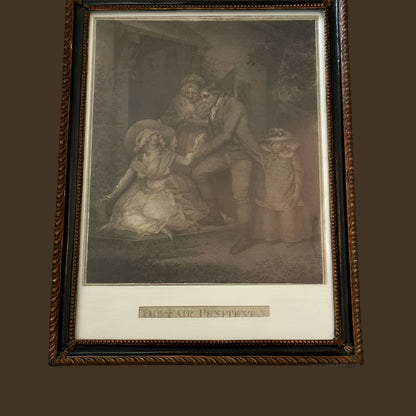 1789 Antique Stipple Engravings by John Raphael Smith (1751–1812) after a painting by George Morland (1763–1804)