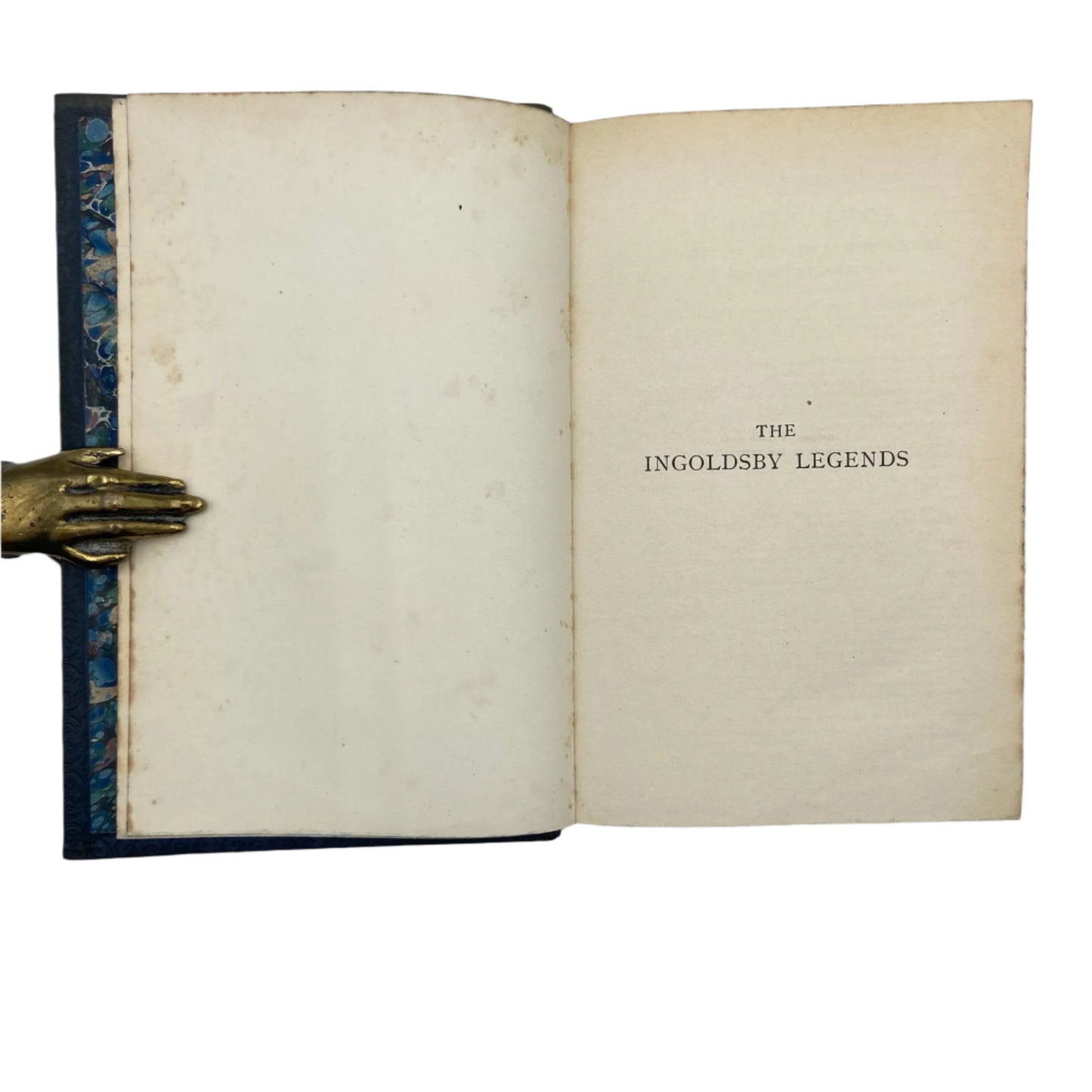 1905 "The Ingoldsby Legends" Blue Full Leather Prize Binding Book