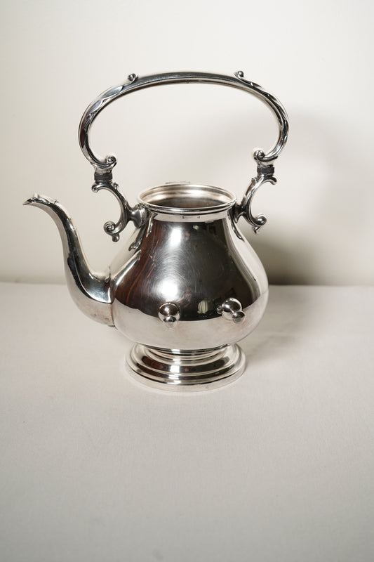 Georgian Castle Silver-Plated Hot Water Kettle by International Silver Co. 1406