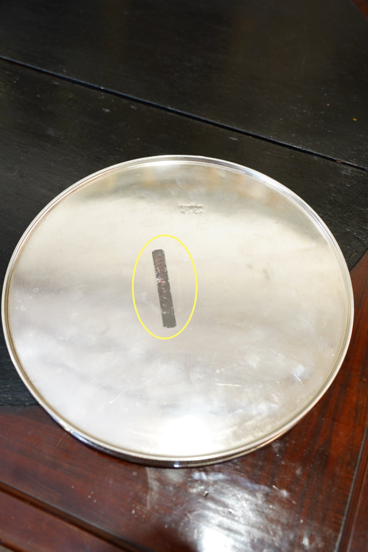 Antique English Silverplate Gallery Tray