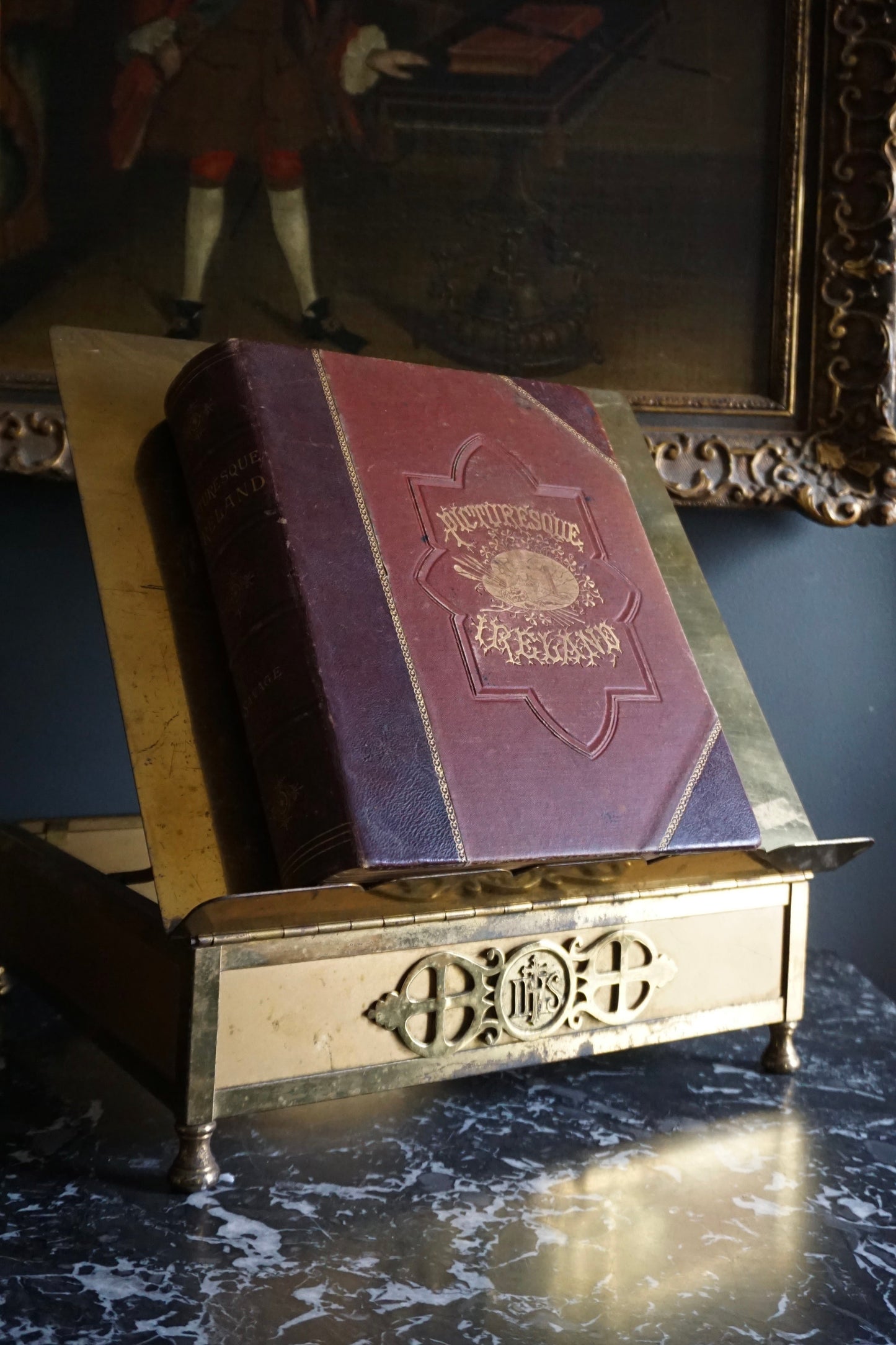 Antique Brass Adjustable Bible Book Stand