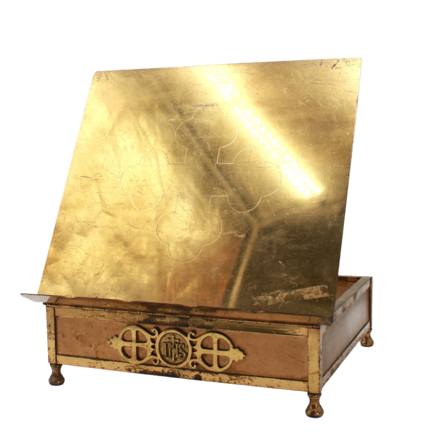 Antique Brass Adjustable Bible Book Stand