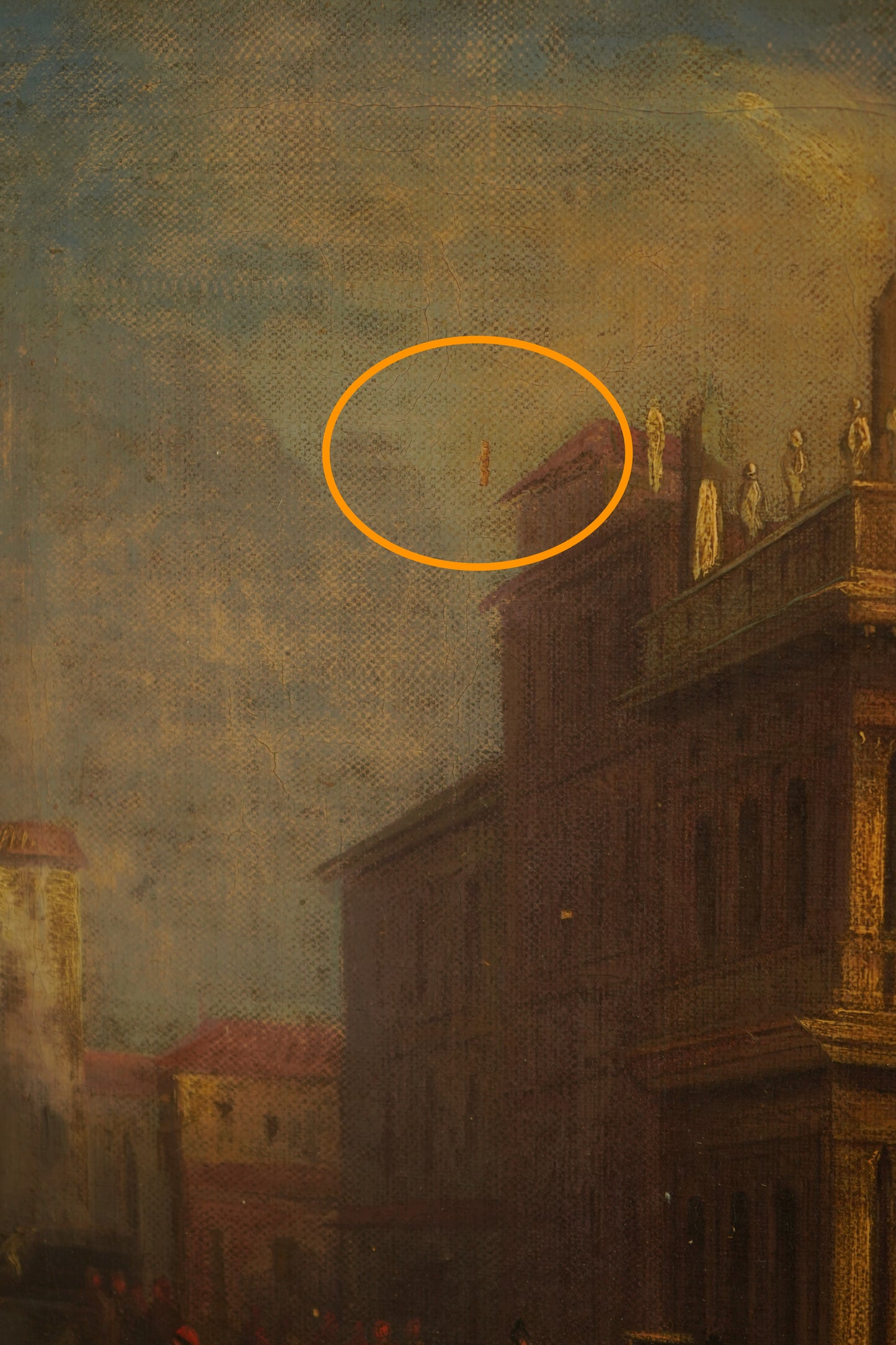 Early 19th Century Venetian School Oil Painting “The Doge’s Palace” | Antique Grand Tour Artwork in Gilt Frame