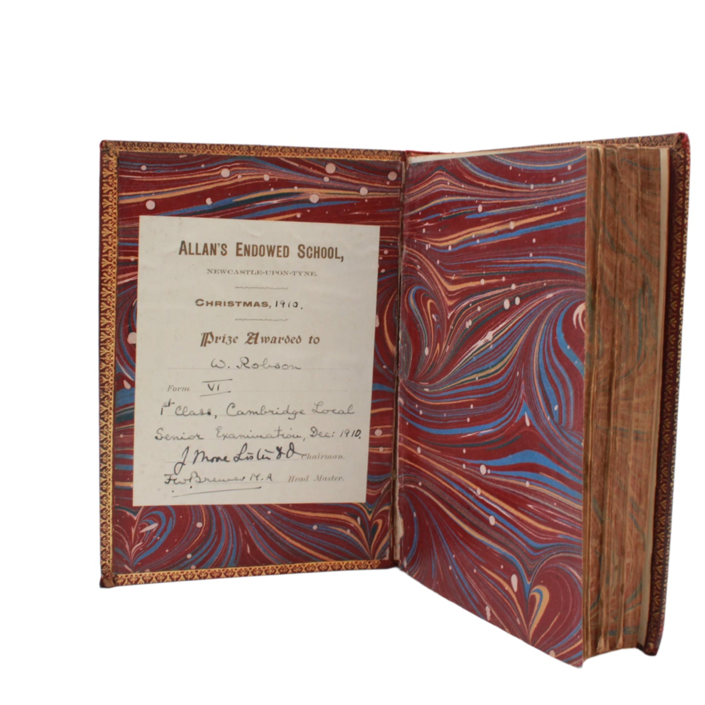 1908 "Short History of Our Own Times from the Accession of Queen Victoria to the Accession of King Edward VII" Full Leather Book