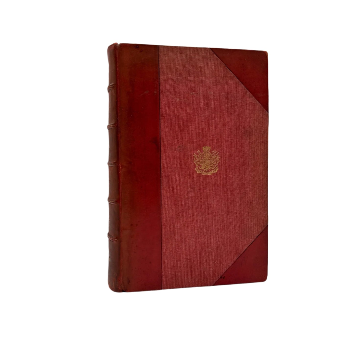 1913 "The Science of War" Red Half Leather Book