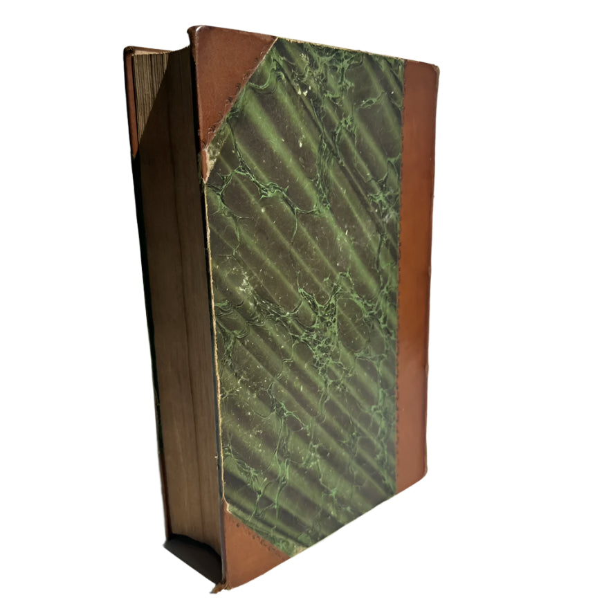 1846 "Brown’s Dictionary of The Holy Bible" Brown Half Leather Book