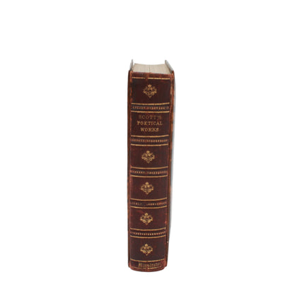 Antique The Poetical Works of Sir Walter Scott Mauchline Binding Book