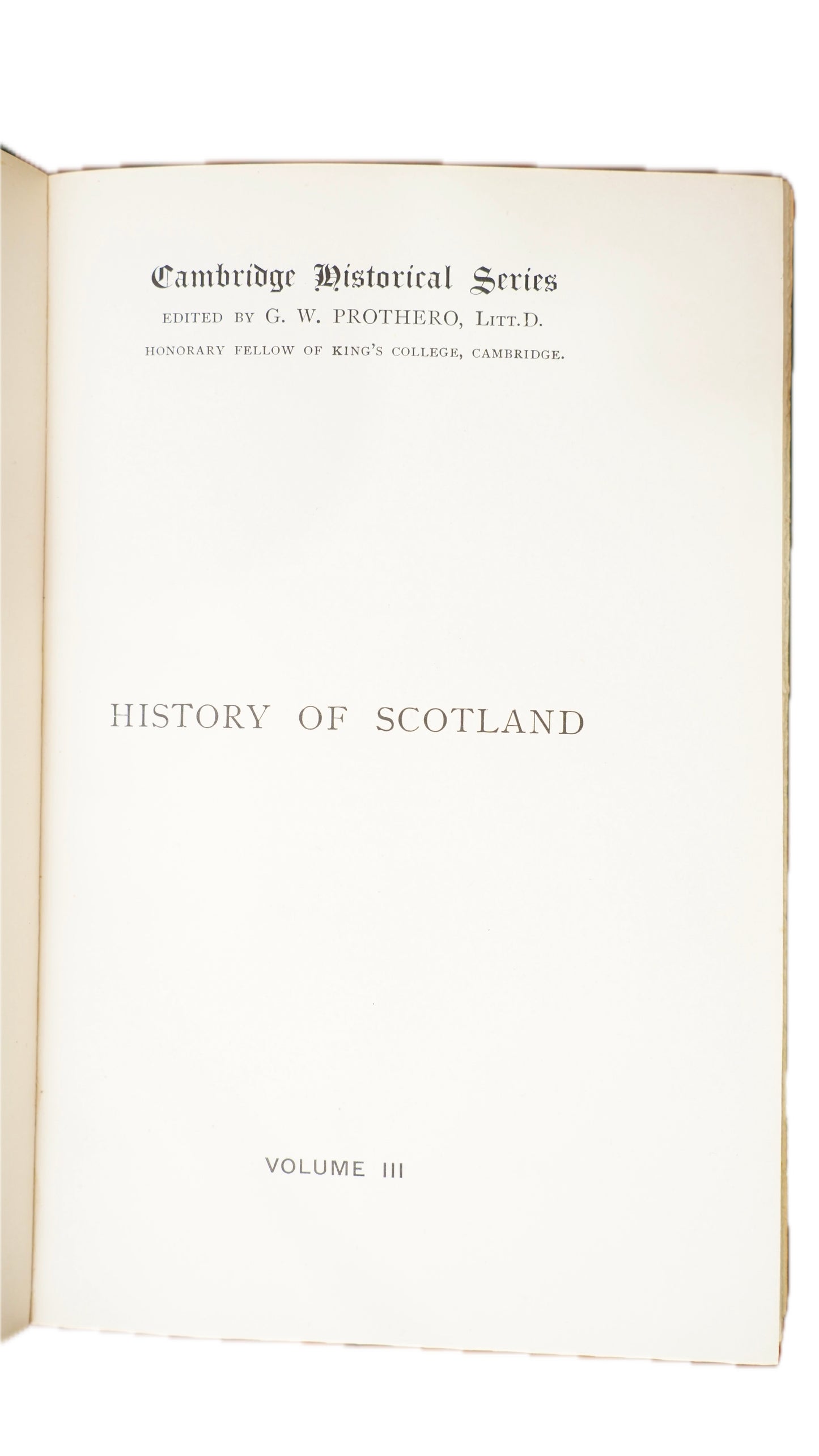 Antique Hume Brown History of Scotland 1909 Three Volume Set