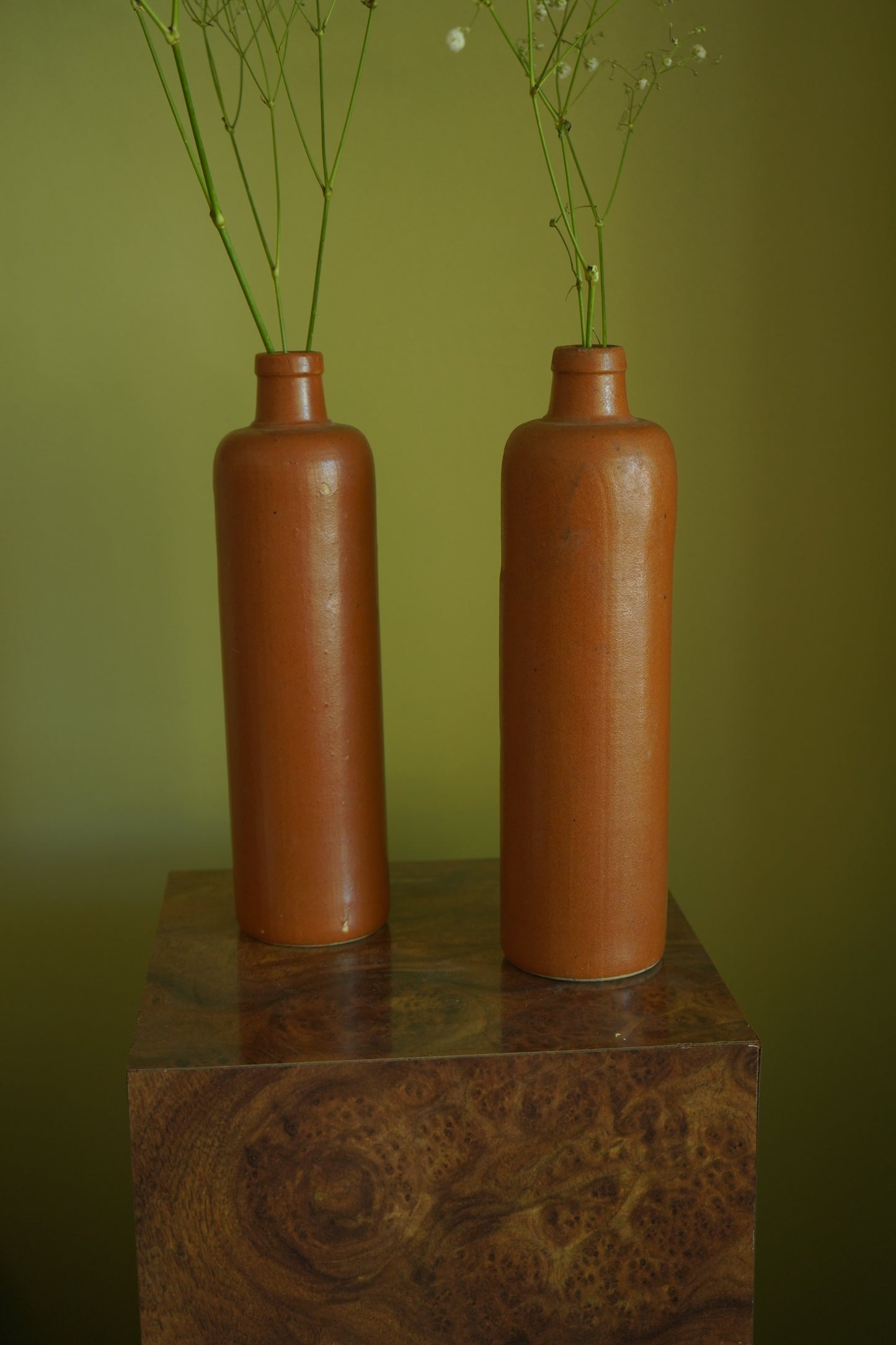 Antique 19th Century Salt-Glazed Stoneware Bottle with Maker’s Mark