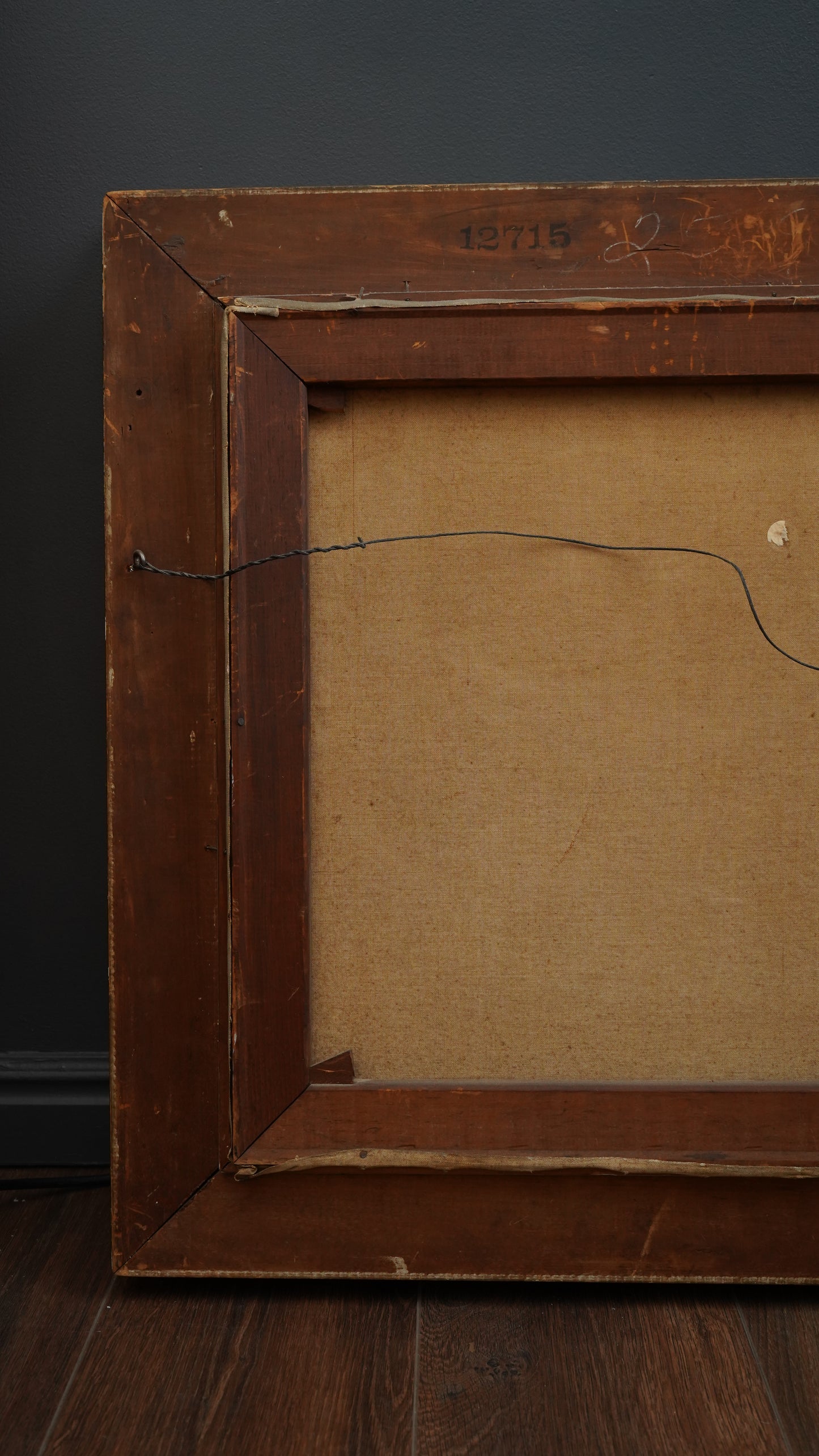 Antique European Still Life Oil Painting with Pineapple and Citrus in Gilded Frame