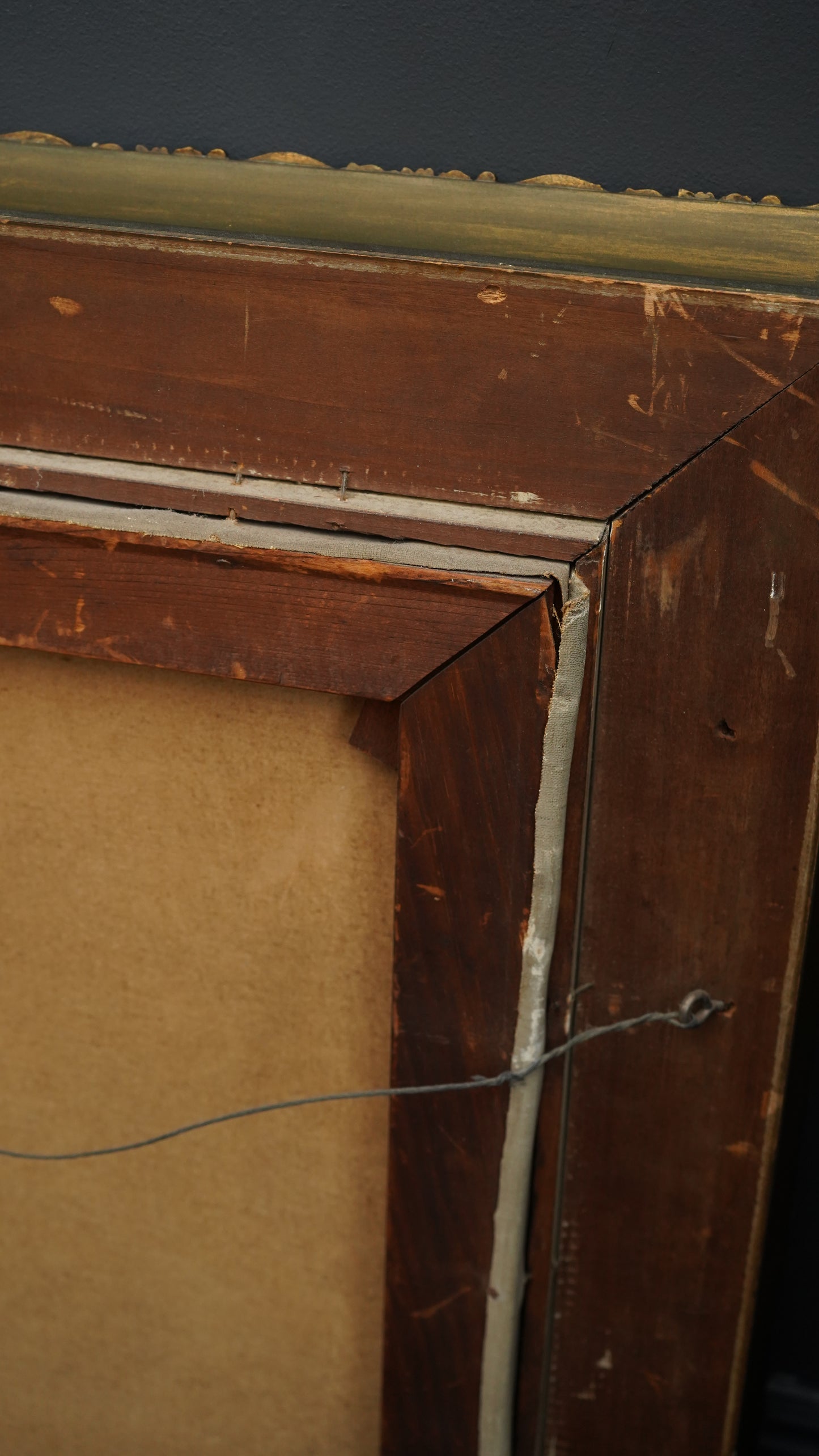 Antique European Still Life Oil Painting with Pineapple and Citrus in Gilded Frame