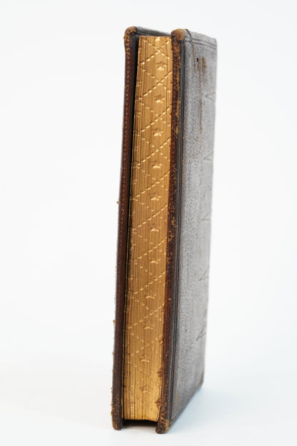 1852 Theodore Beza Novum Testamentum Gauffered Edge Book